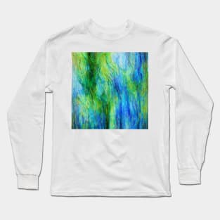 Art Green and Blue Long Sleeve T-Shirt